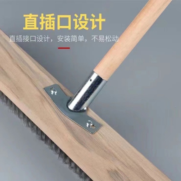 Cleaning Road Floor And Moss Wire Brush with Long Wooden Handle