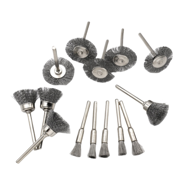 Stainless Steel End Brushes with Long Steel Shank